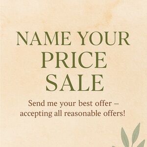 Name Your Price Sale Poster